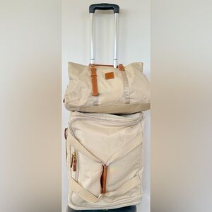 2pc Bric's Carryon Travel Bags — Sahara color